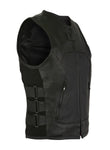 Ladies Leather Tactical Vest Premium Naked Cowhide Leather by Jimmy Lee Leathers Jimmy Lee Leathers Club Vest