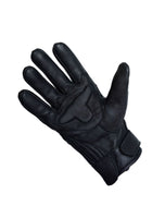 Mens Black Premium Leather Gloves with Gel Palm Jimmy Lee Leathers Club Vest