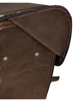 Motorcycle Genuine Brown Leather Saddlebag with Gun Holsters Jimmy Lee Leathers Club Vest