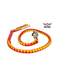 Red & Yellow Get Back Whip For Motorcycles Jimmy Lee Leathers Club Vest