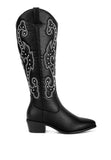 Reyes Patchwork Studded Cowboy Boots Jimmy Lee Leathers Club Vest