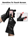 Touch Screen Sensitive Gauntlet Leather Riding Gloves with Lining Jimmy Lee Leathers Club Vest